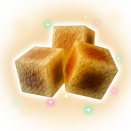 A refined food product, created in the <span class="typeTECHNOLOGY">Nutrient Processor</span>. Food such as this can be <span class="typeSTELLAR">highly valuable</span>. It has both the identifying shapes and aromas of an actual food item, in stark contrast with conventional nutrition paste or pellets.