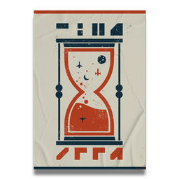 An exclusive piece of self-adhesive, crease-proof wall art.