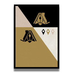 An exclusive piece of self-adhesive, crease-proof wall art.