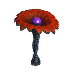 This decorative tree has evolved to cope with high levels of background radiation. Its central glowing core attracts wildlife and is in no way a sense organ. It does not watch you.