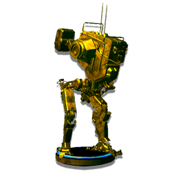 An exclusive buildable base ornament, cast in gold.