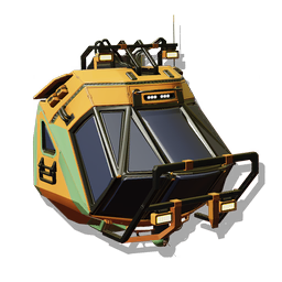 A custom cabin module for a terrestrial vehicle, compatible with the <span class="typeTECHNOLOGY">Colossus</span> large Exocraft.