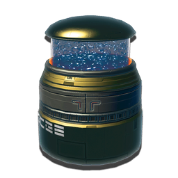 A miniaturized replica of the bubbling 'liquid' vat which forms part of the Space Anomaly's anatomy. This mesmerizing ornament brings an echo of Polo and Nada's anomalous home to planetary bases.