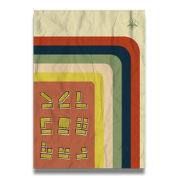 An exclusive piece of self-adhesive, crease-proof wall art.