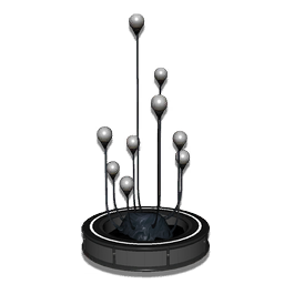 A striking plant featuring luminescent, orb-shaped flowers. This domestic variety has adapted to absorb and process oxygen from any source, whether growing on land or underwater.
