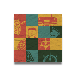 An exclusive piece of self-adhesive, crease-proof wall art.