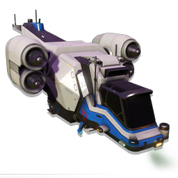 An exclusive <span class="typeSTELLAR">Starship</span> with a spacious cargo hold, and pre-fitted with illegally modified <span class="typeTECHNOLOGY">Deflector Shields</span>.