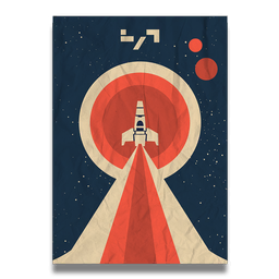 An exclusive piece of self-adhesive, crease-proof wall art.