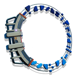 An attention-grabbing welcome sign, illuminated by an array of gas-discharge tubes.