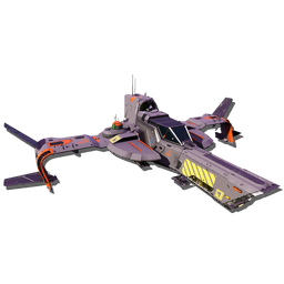 An exclusive <span class="typeSTELLAR">Starship</span>. Streamlined, agile, and pre-fitted with an advanced <span class="typeTECHNOLOGY">Infra-Knife Accelerator</span> for an edge in space combat.